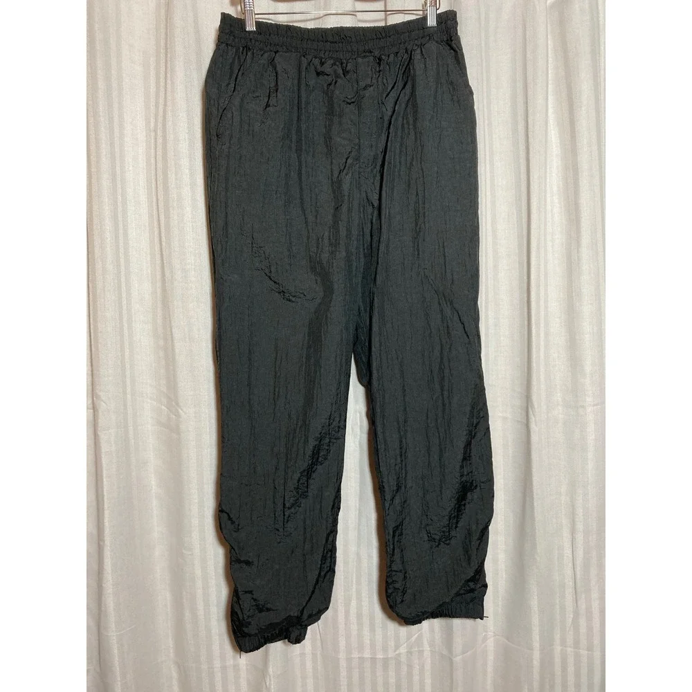 Vintage Christian Dior Monsieur Black Nylon Track Pants Mens Medium Joggers